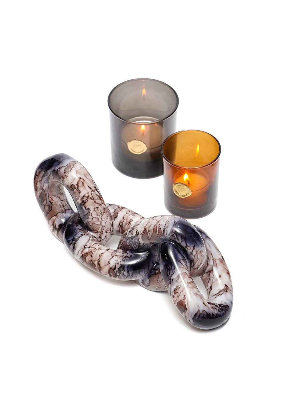 Dekoratif Kahverengili Kalın Zincir (26 cm)-3