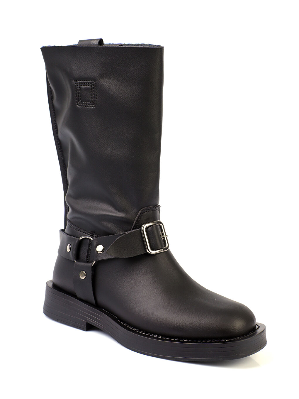 Siyah Motorcu Uzun Kadın Bot