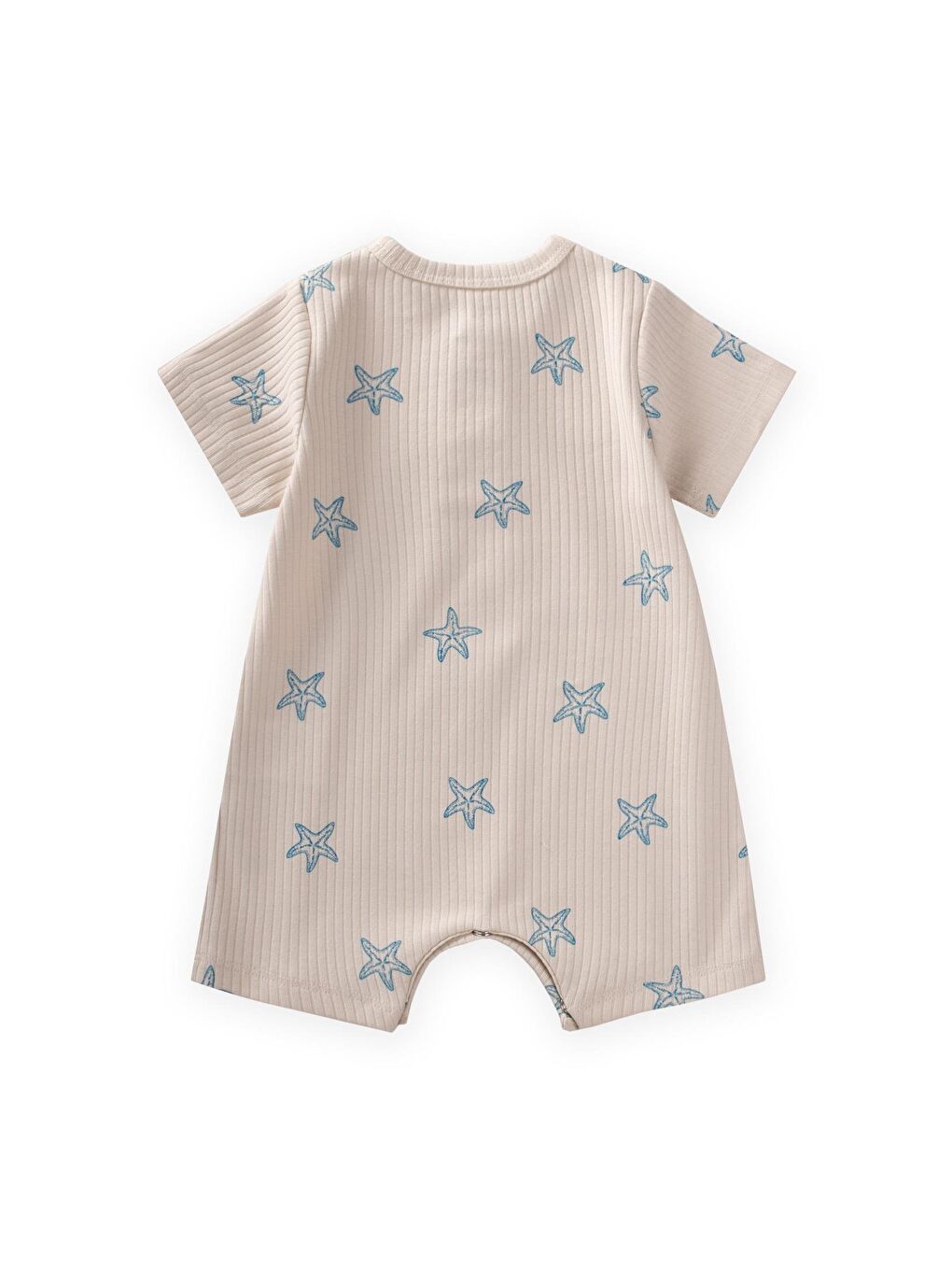 Mavi Erkek Çocuk Desenli Tulum-1