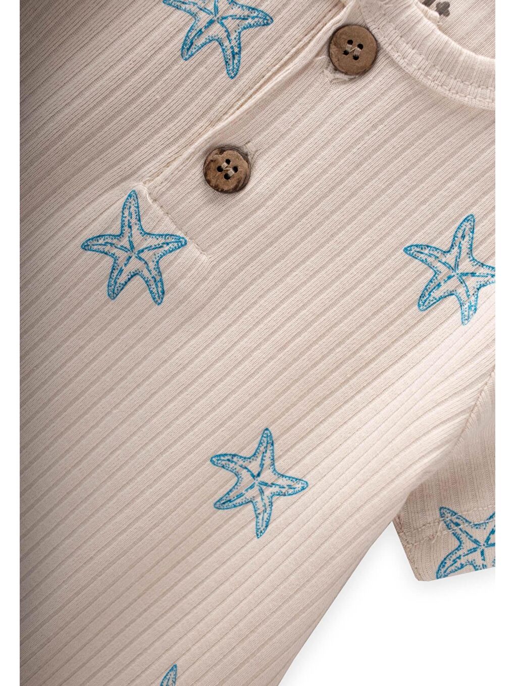 Mavi Erkek Çocuk Desenli Tulum-2