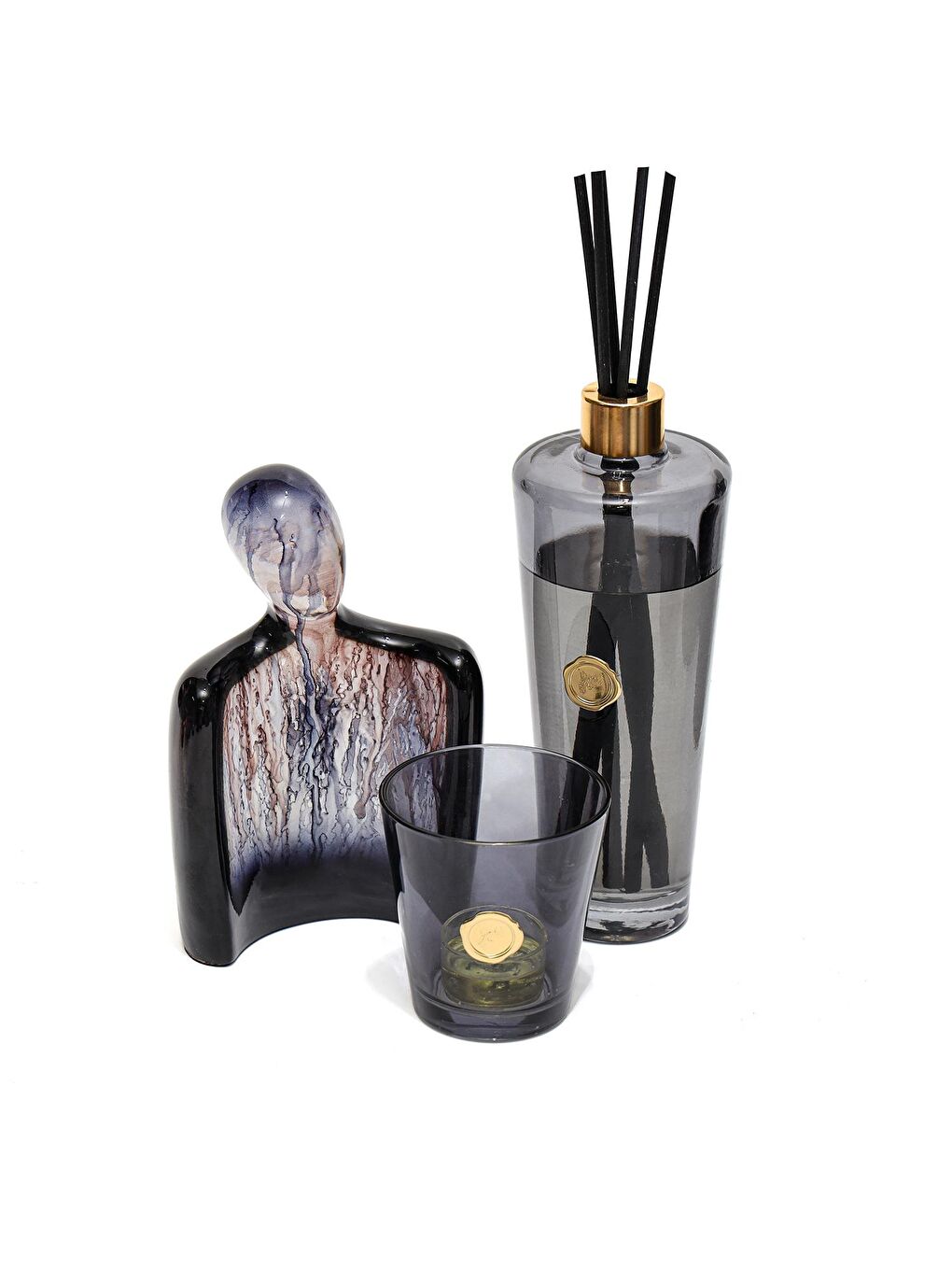 Arun Heykel- Transparan Siyah Batik (19 cm)-1