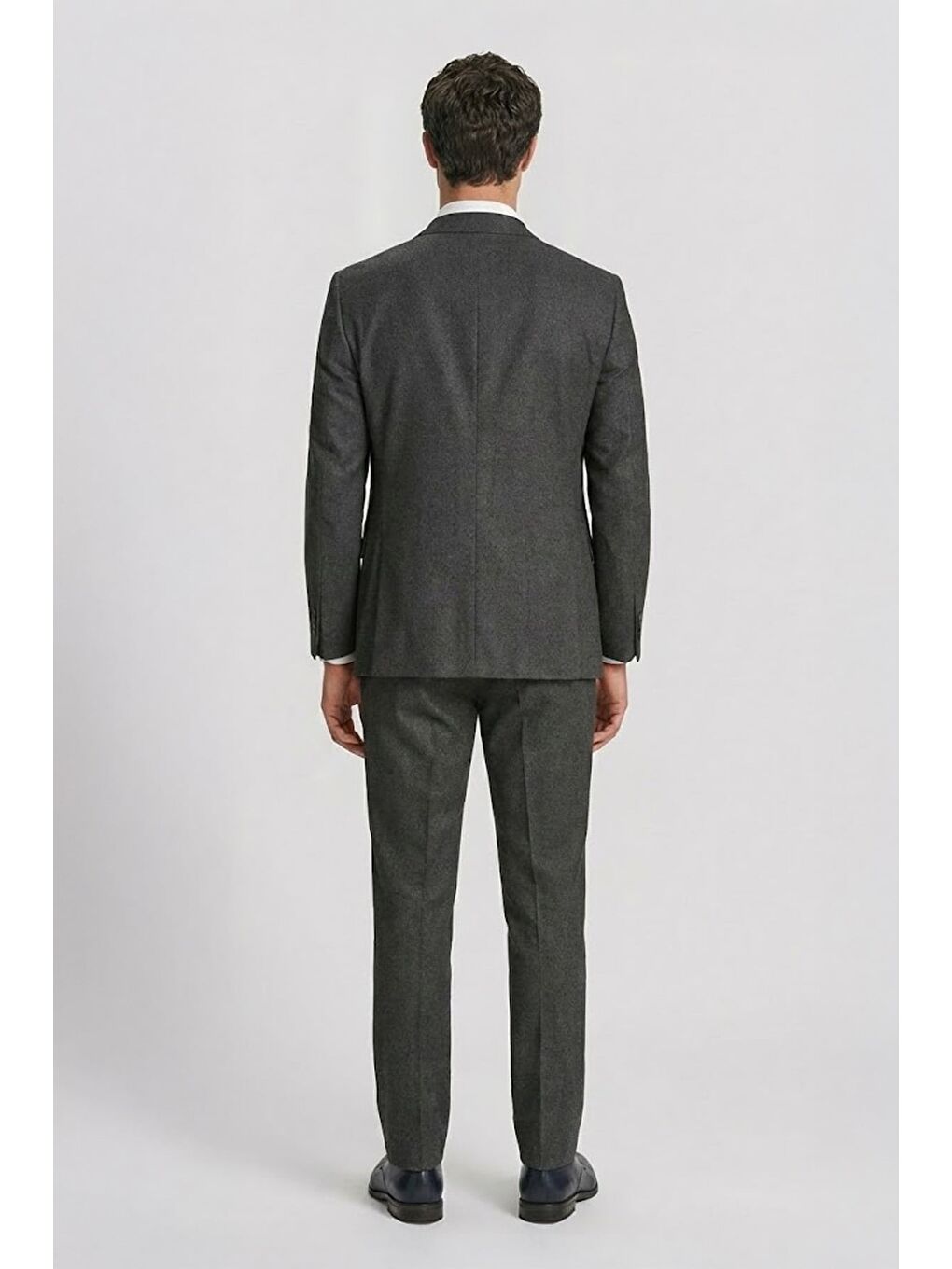 Giotelli Antrasit Yelekli Crt 6 Drop Yün Karışımlı Erkek Takım Elbise-3