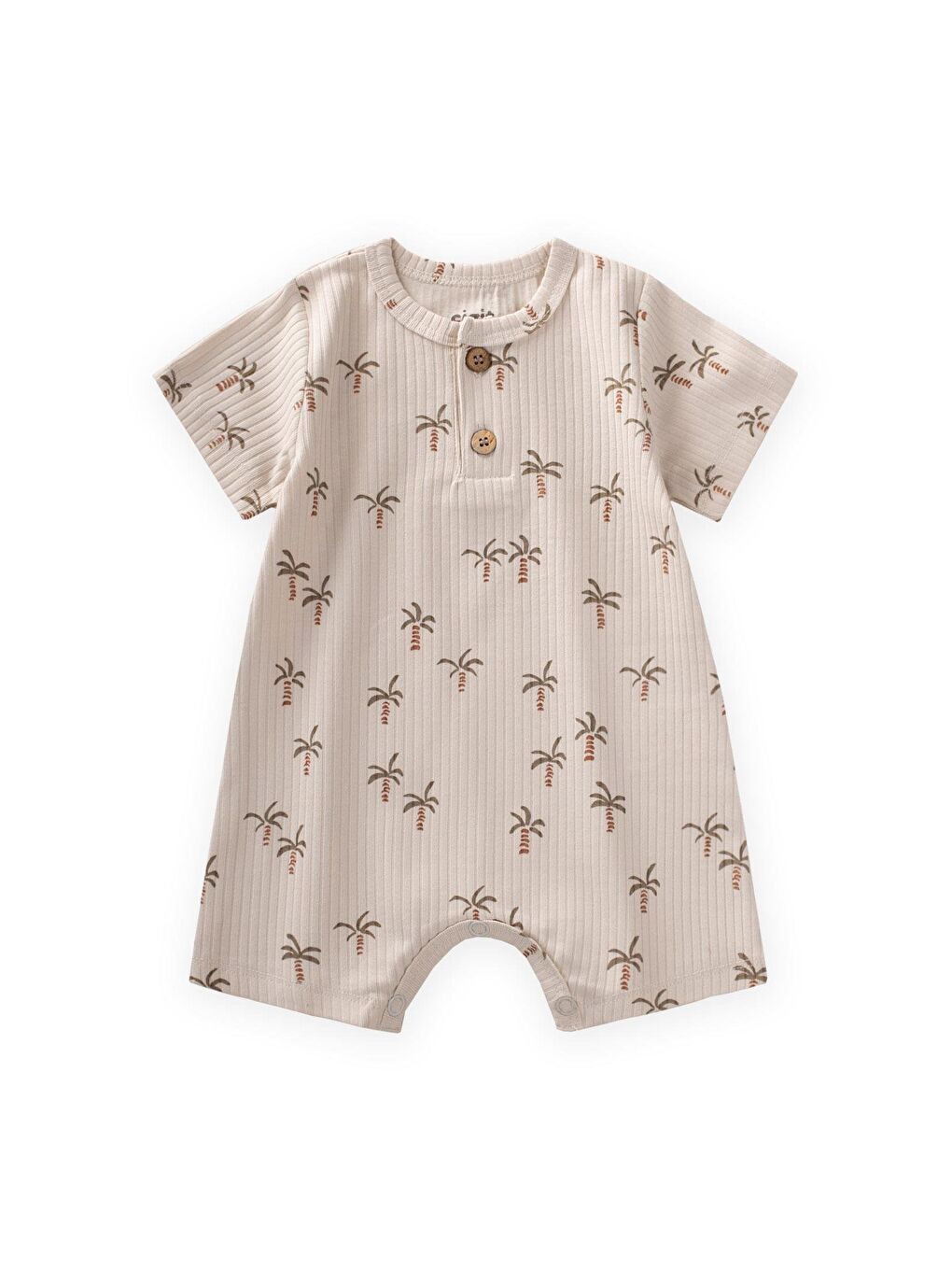 Yeşil Erkek Çocuk Desenli Tulum