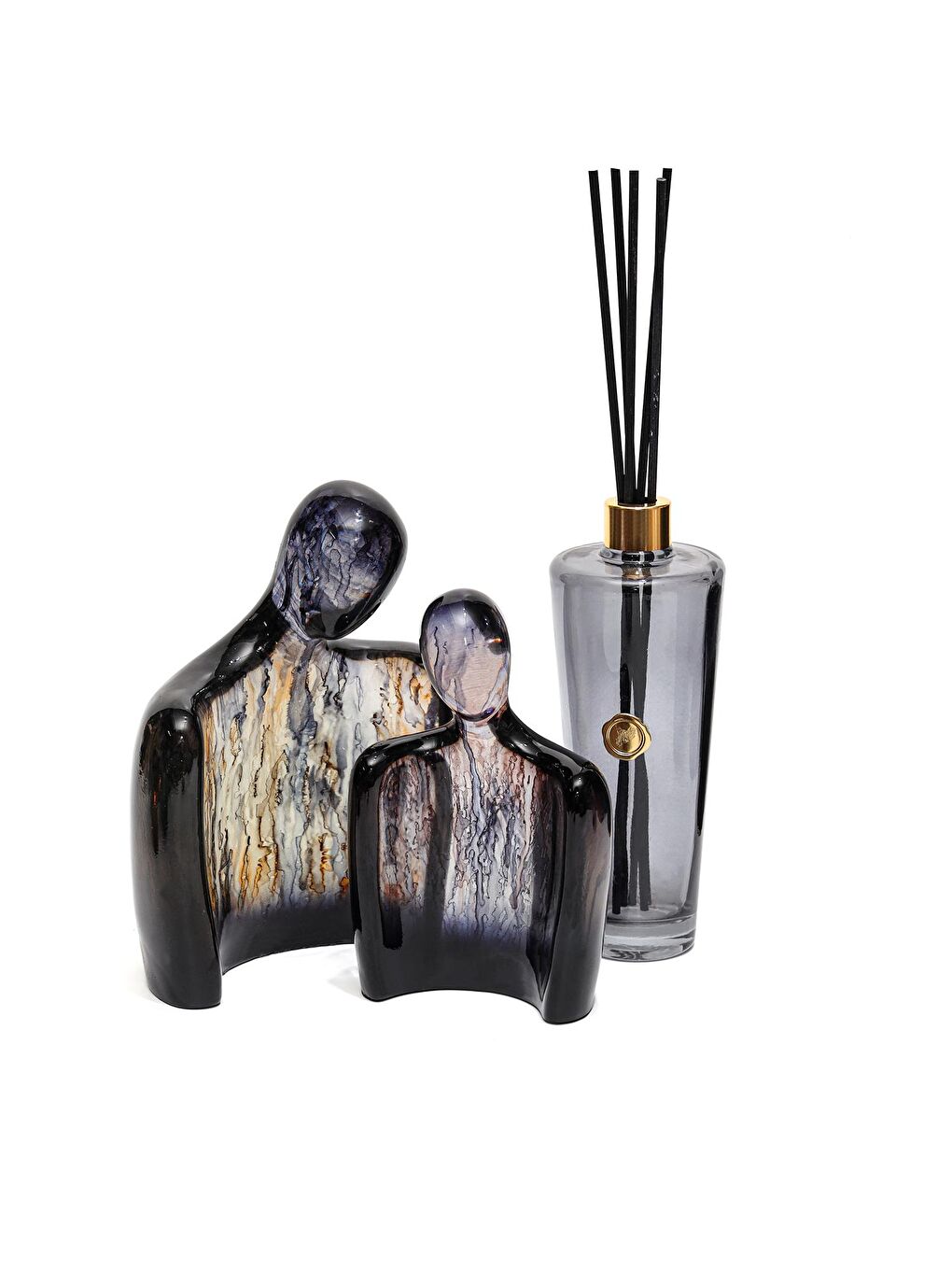 Arun Heykel- Transparan Siyah Batik (19 cm)-4