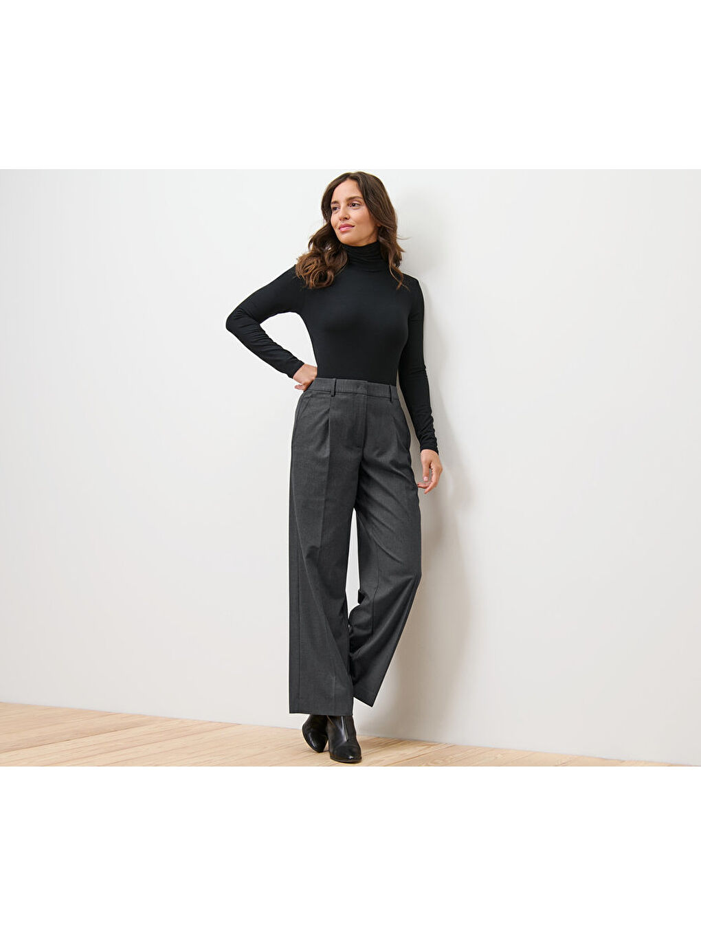Kadın Pantolon, Rahat, Antrasit