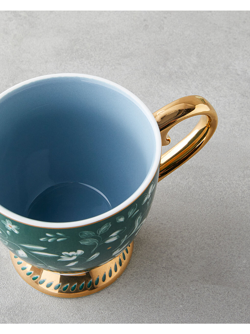 Leafscape New Bone China Kupa 460 ml Yeşil-2