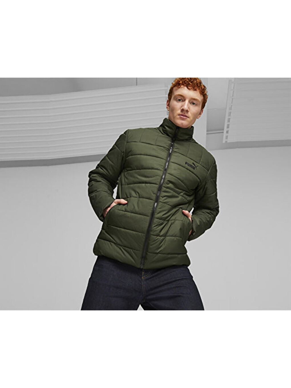 Ess+ Padded Jacket Erkek Günlük Mont 84934931 Yeşil-2