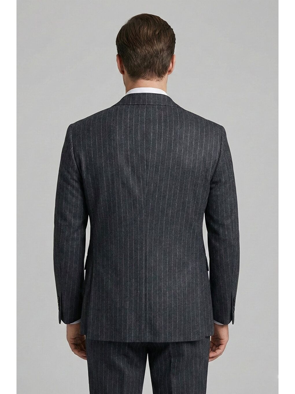 Giotelli Antrasit Yelekli 8 Drop Polyester Viskon Karışımlı Erkek Takım Elbise-3