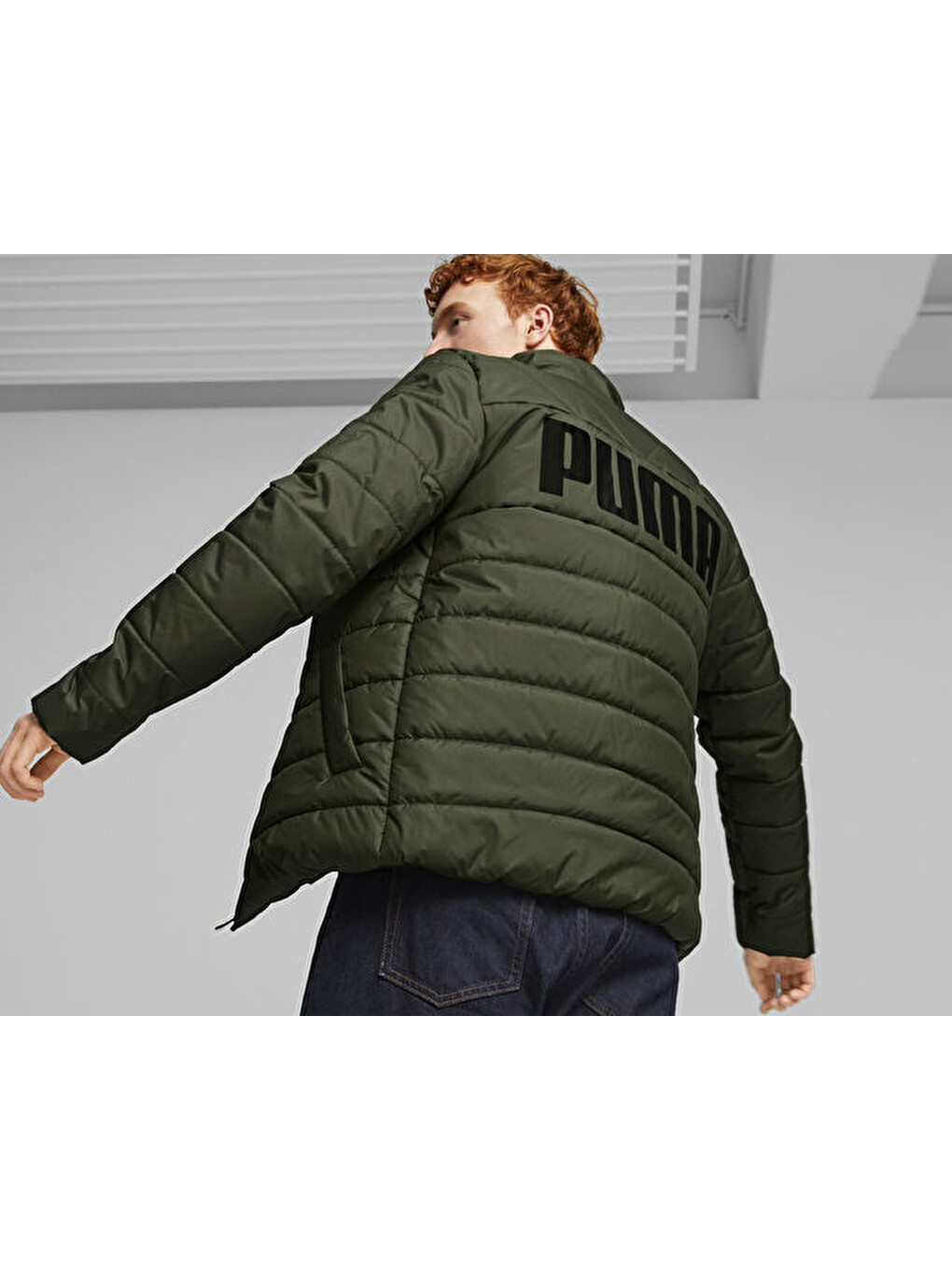 Ess+ Padded Jacket Erkek Günlük Mont 84934931 Yeşil-3