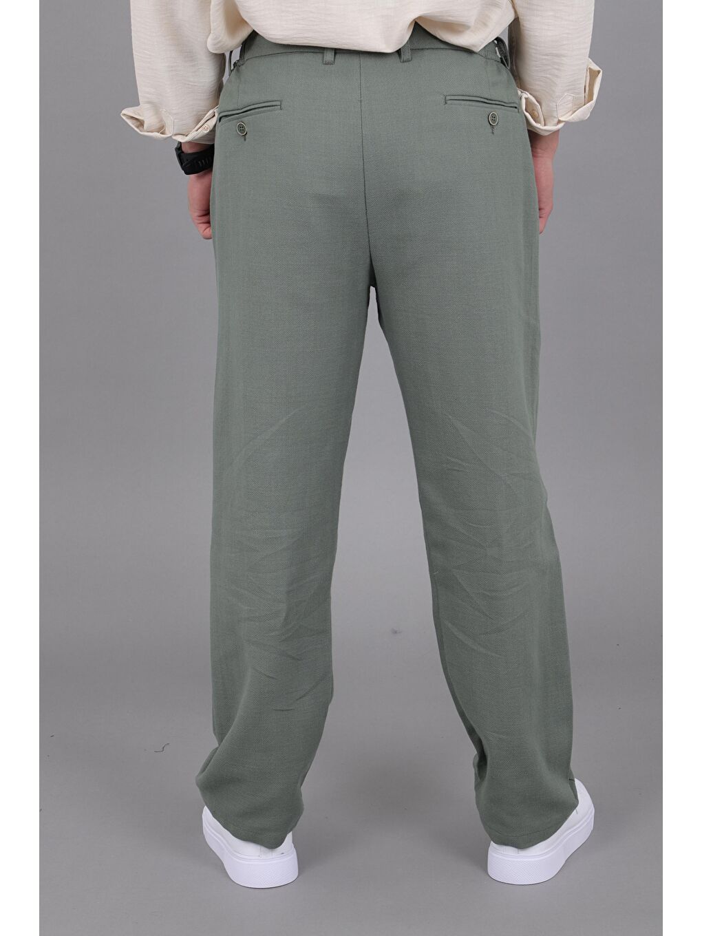 Yeşil Örme Baggy Jogger Pantolon ÖSR 3055_0444-4