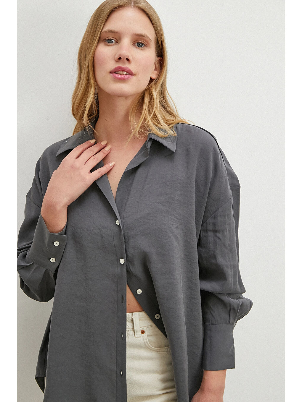 Karışık Basic Modal Gömlek Antirasit-2