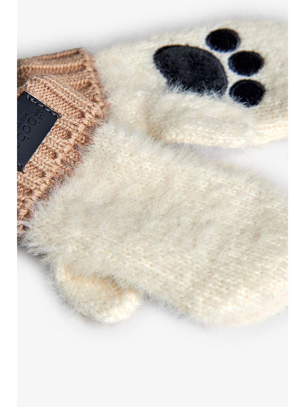 Ekru Unisex Bebek Eldiven-1