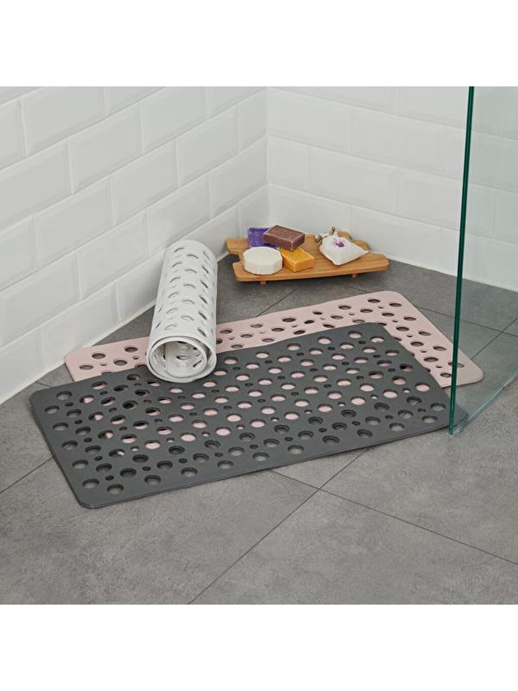 Beyaz Banyo ve Duş Kaydırmazı - Asorti