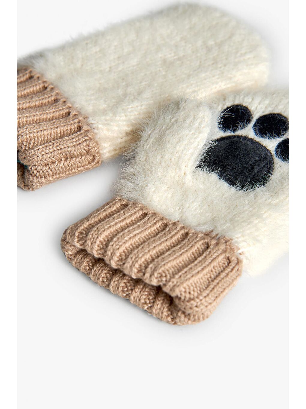 Ekru Unisex Bebek Eldiven-2