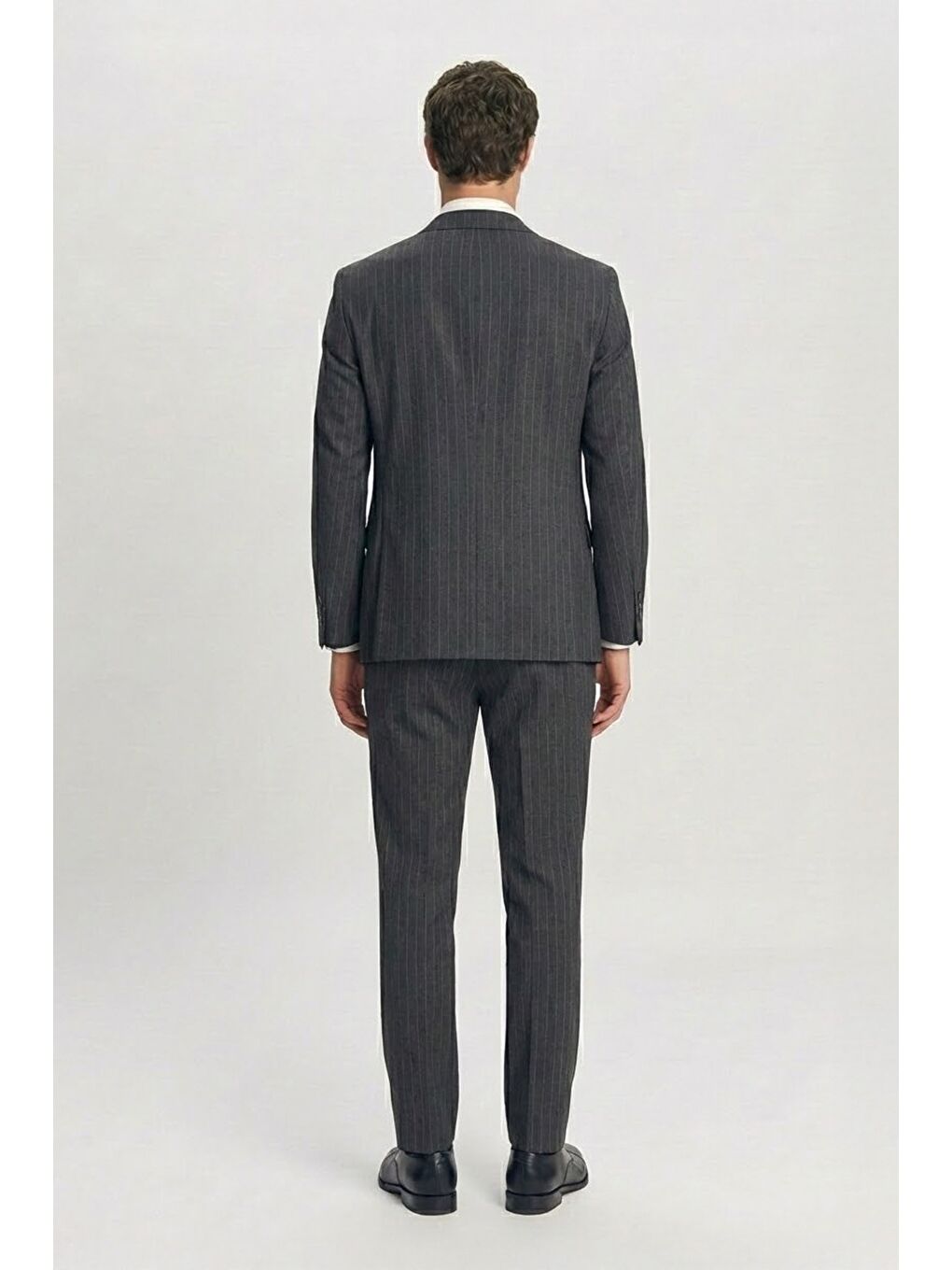 Giotelli Gri Yelekli 8 Drop Polyester Viskon Karışımlı Erkek Takım Elbise-4