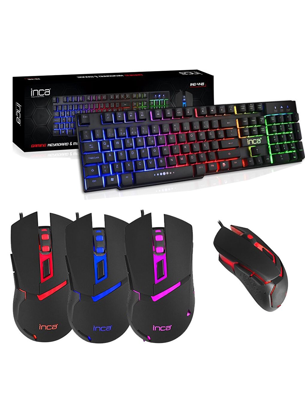 IKG-448 Gaming Oyuncu Klavye Mouse Seti