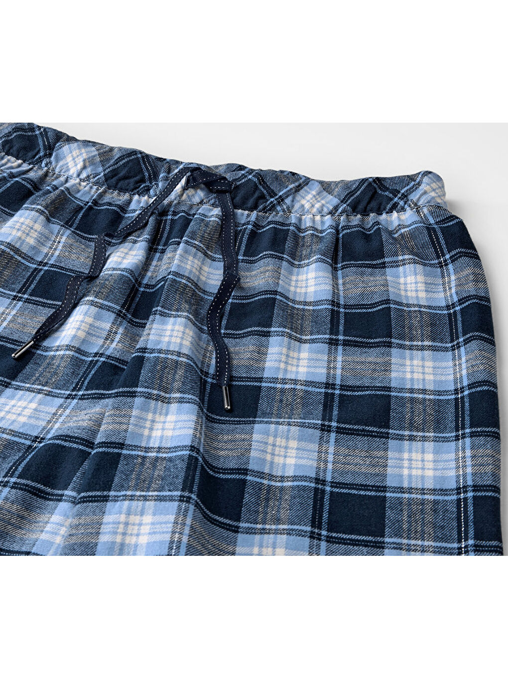 Kadın Pijama, Flanel, Mavi-3