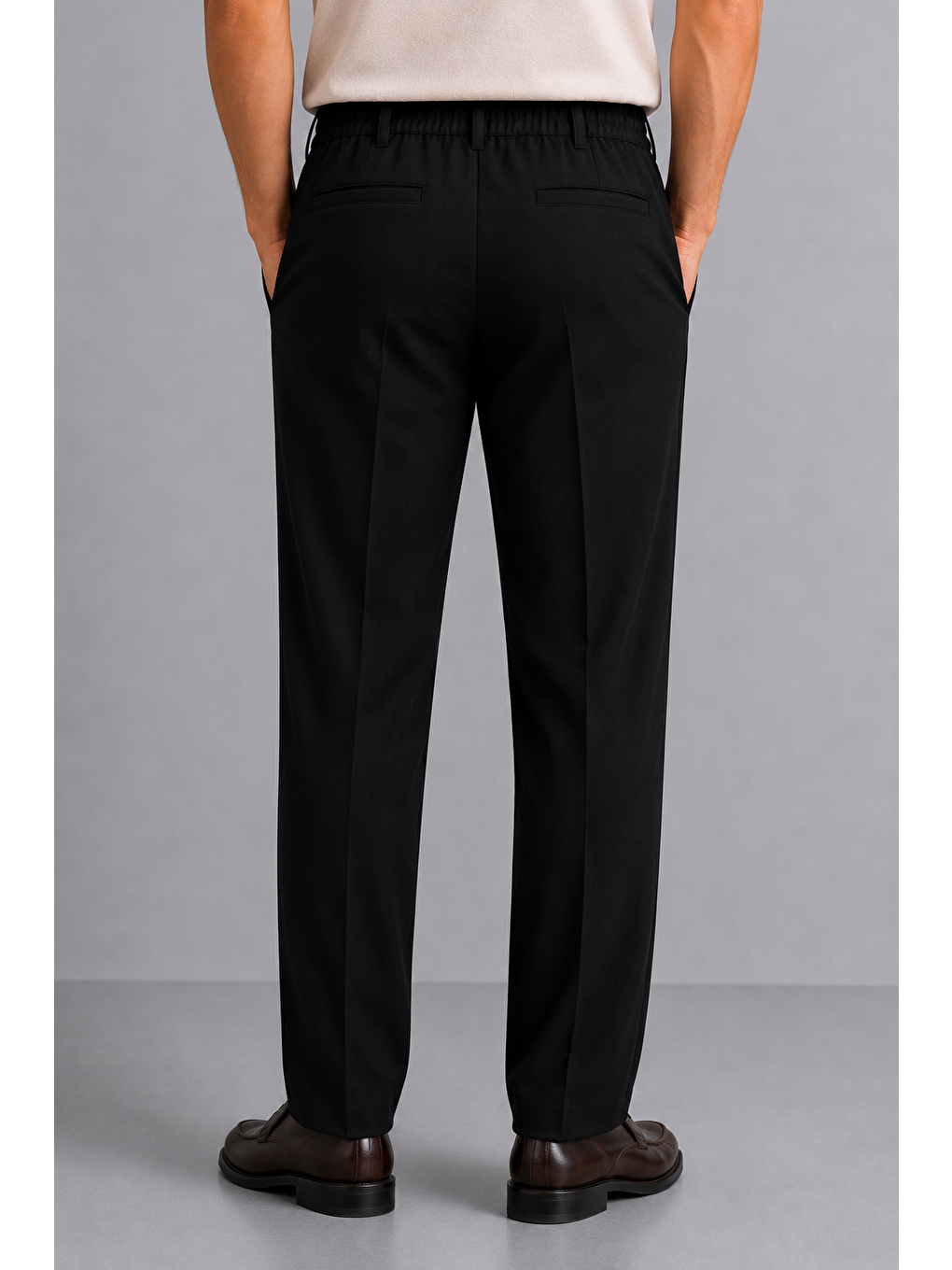 Erkek Comfort Fit Siyah Jogger Pantolon | Esnek Kumaş Günlük Rahat Kesim – 169dngr-1