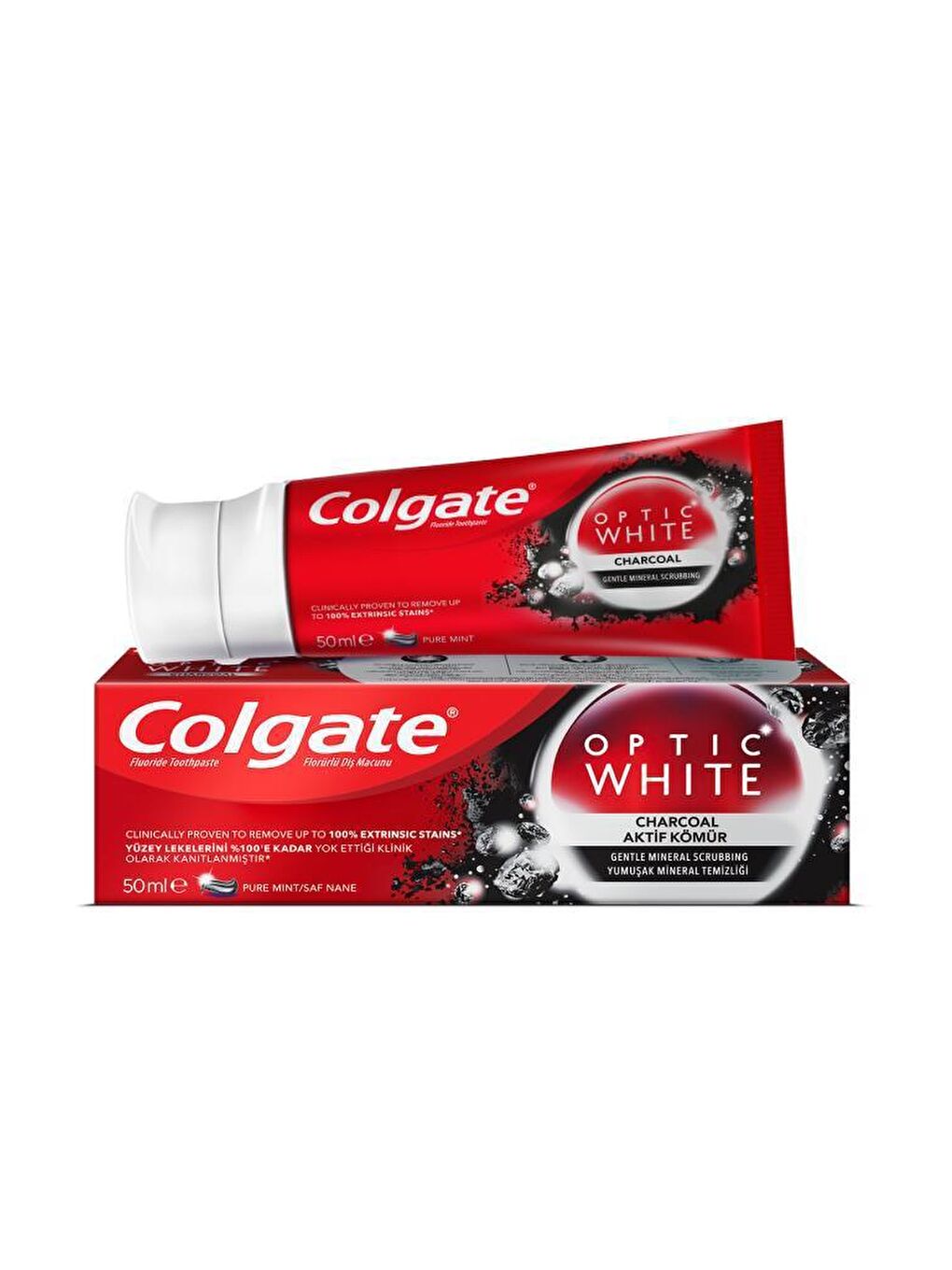 Colgate Karışık Diş Macunu 50 ml X2, Orta Diş Fırçası, Palmolive Men Duş Jeli 500 ml + Duş Lifi & Fırça Kabı - 1