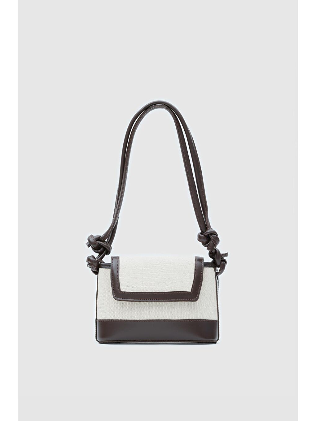 Kahverengi Lunea Kanvas Çapraz Çanta Acı Kahve-1