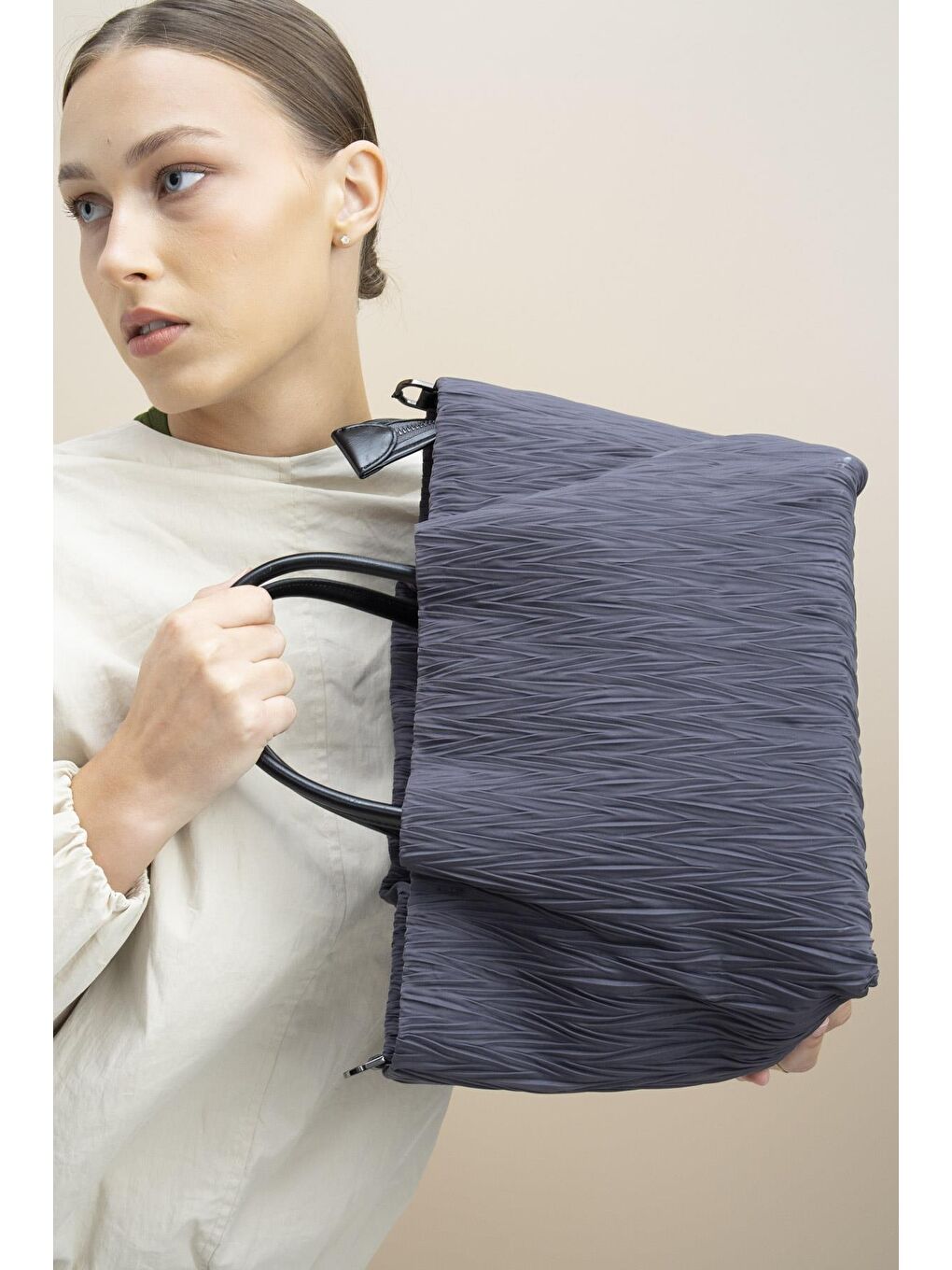 Gri Kadın Omuz Çantası BYN2315