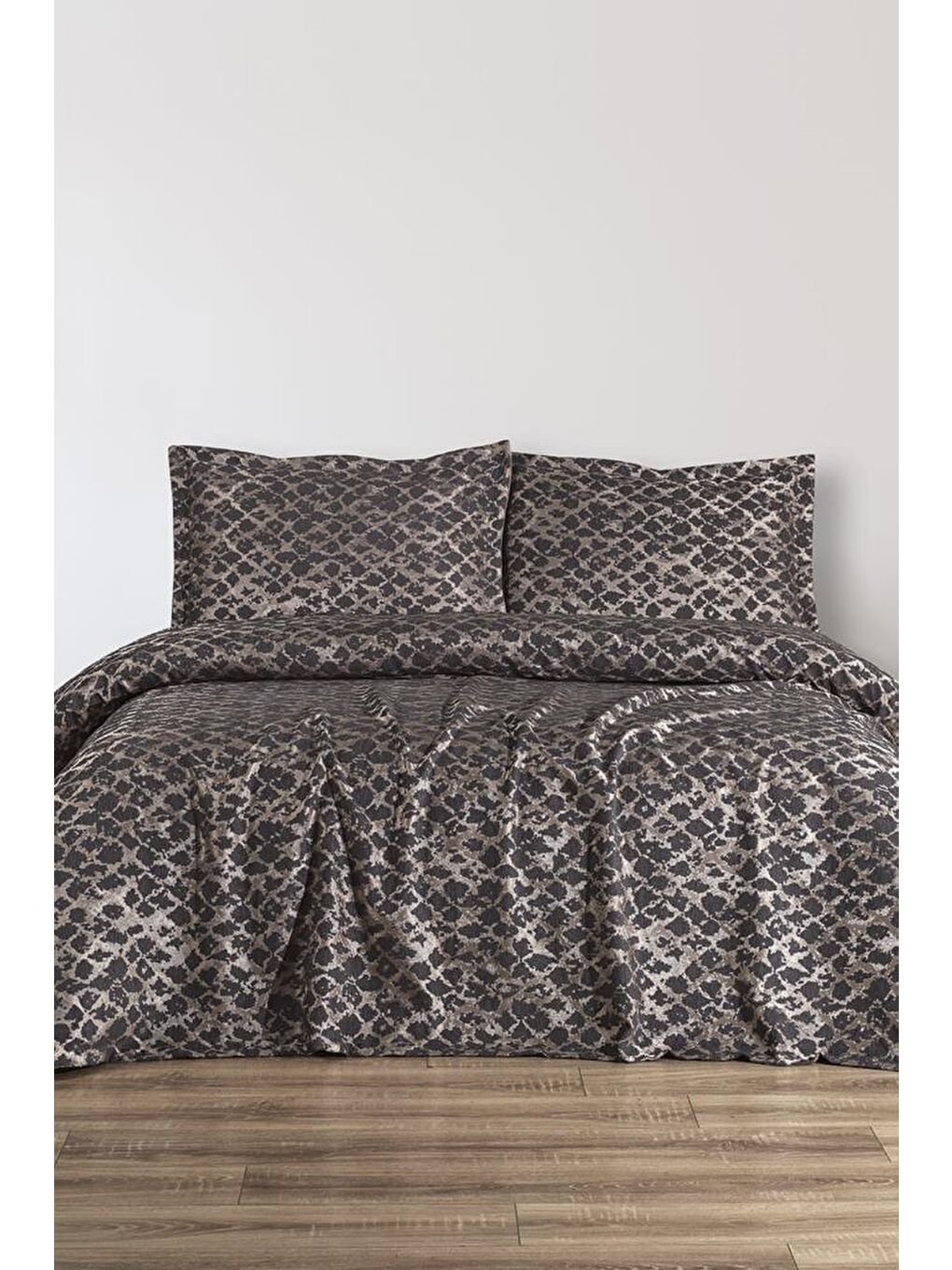 Ceres 3 Parça Çift Kişilik Pike Takımı 230x250 Antrasit