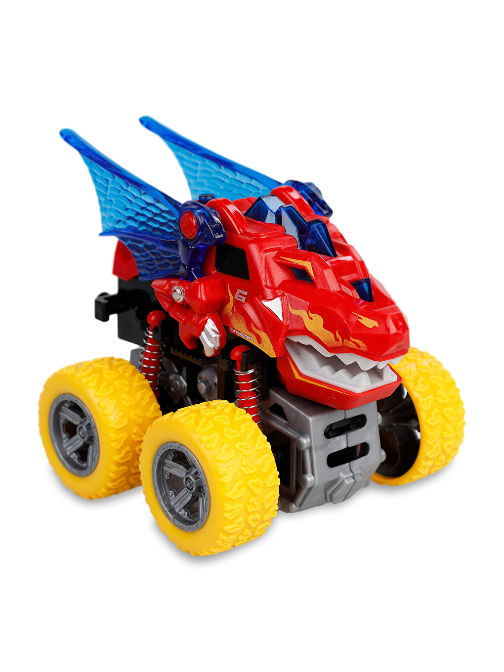 Sürtmeli Işıklı ve Sesli Kanatlı Gösteri Arabası Kırmızı