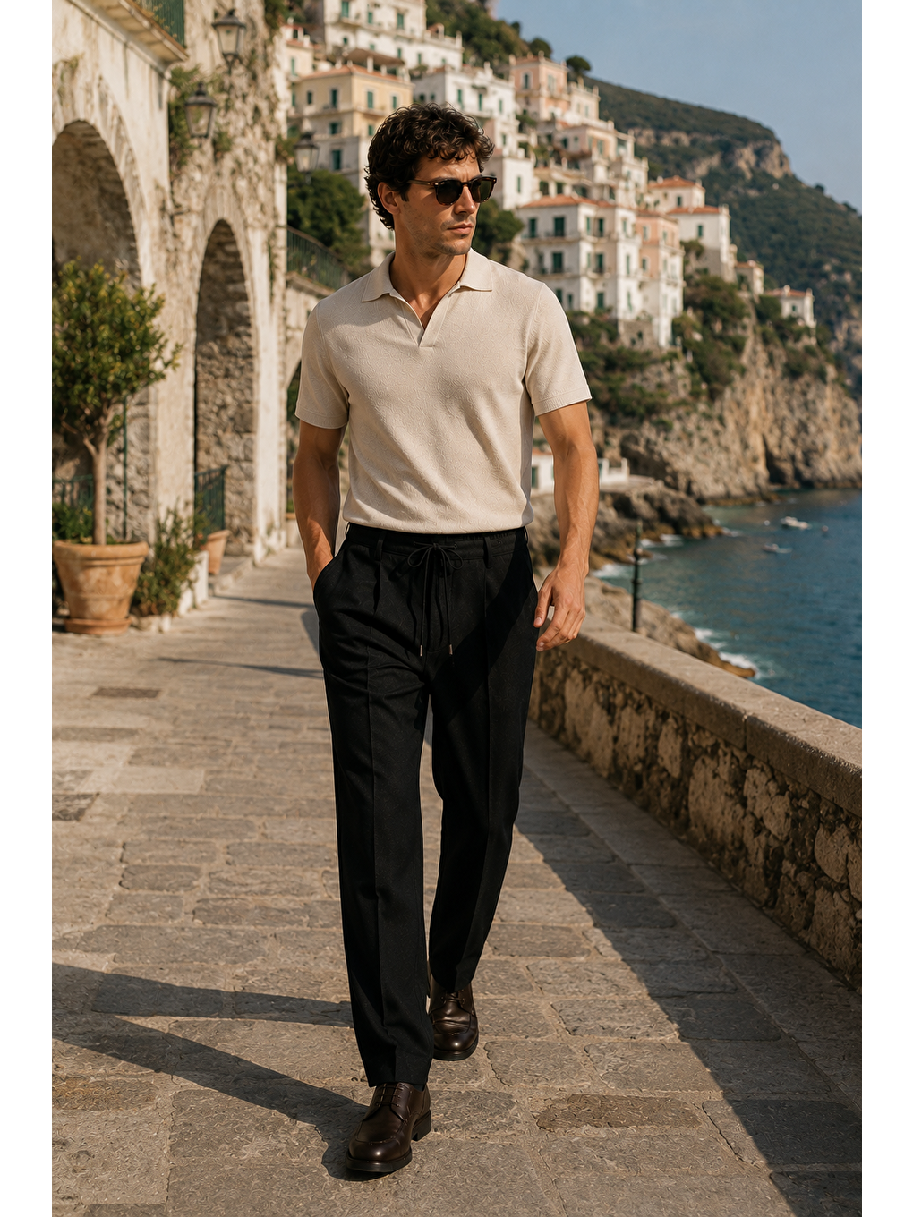 Erkek Comfort Fit Siyah Jogger Pantolon | Esnek Kumaş Günlük Rahat Kesim – 169dngr-6