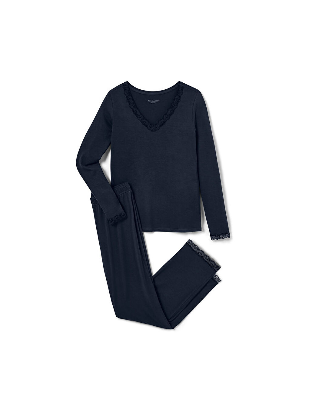 Kırmızı Kadın Pijama, Feminen, Mavi-1