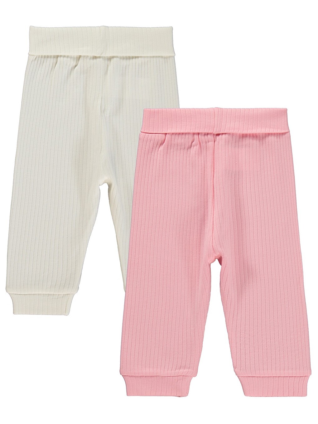 Patiksiz Basic 2'li Set 3-12 Ay Tek Alt Bebe - Pembe-4