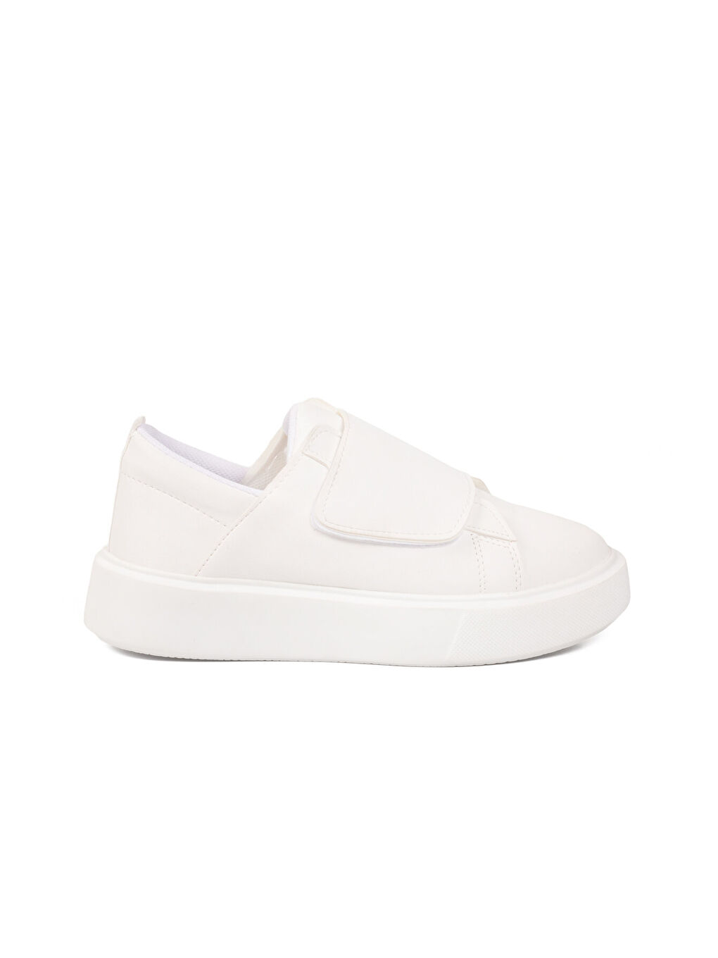 Beyaz Cırtlı Hafif Kadın Spor Ayakkabı 2056 G