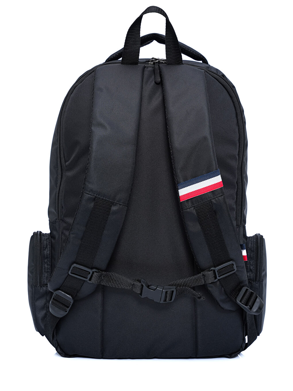 Siyah Unisex Çok Gözlü Sırt Çantası-6