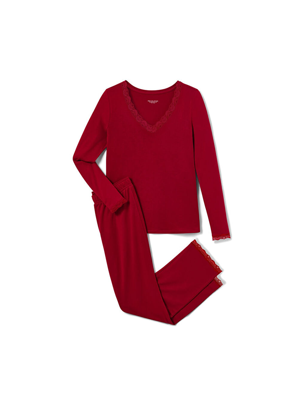 Kadın Pijama, Feminen, Kırmızı-1