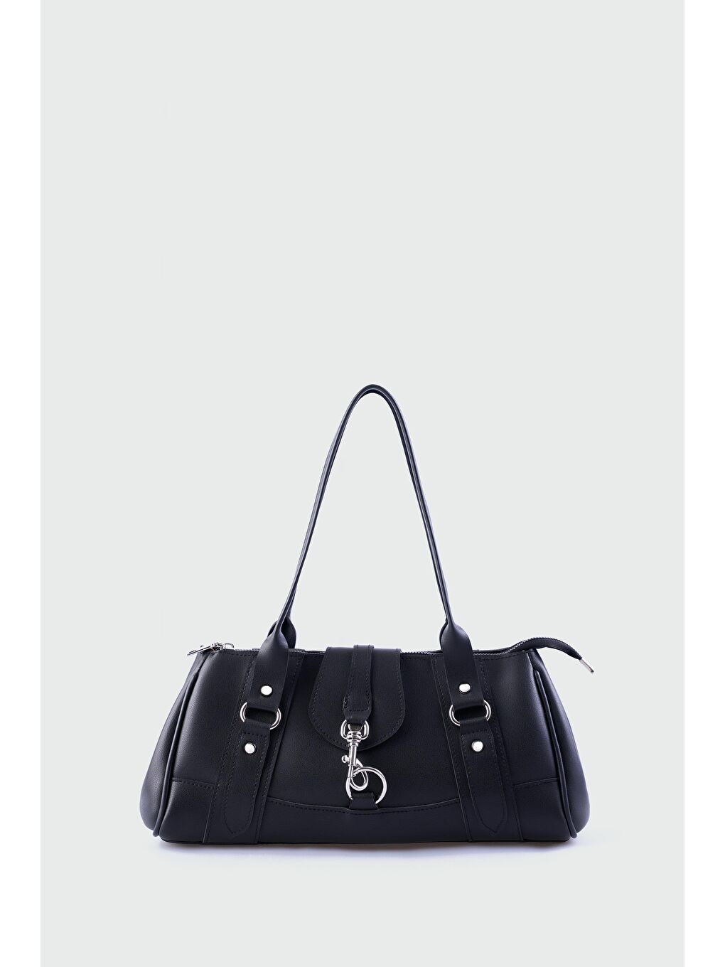 Noa Vintage Baget Çanta Siyah