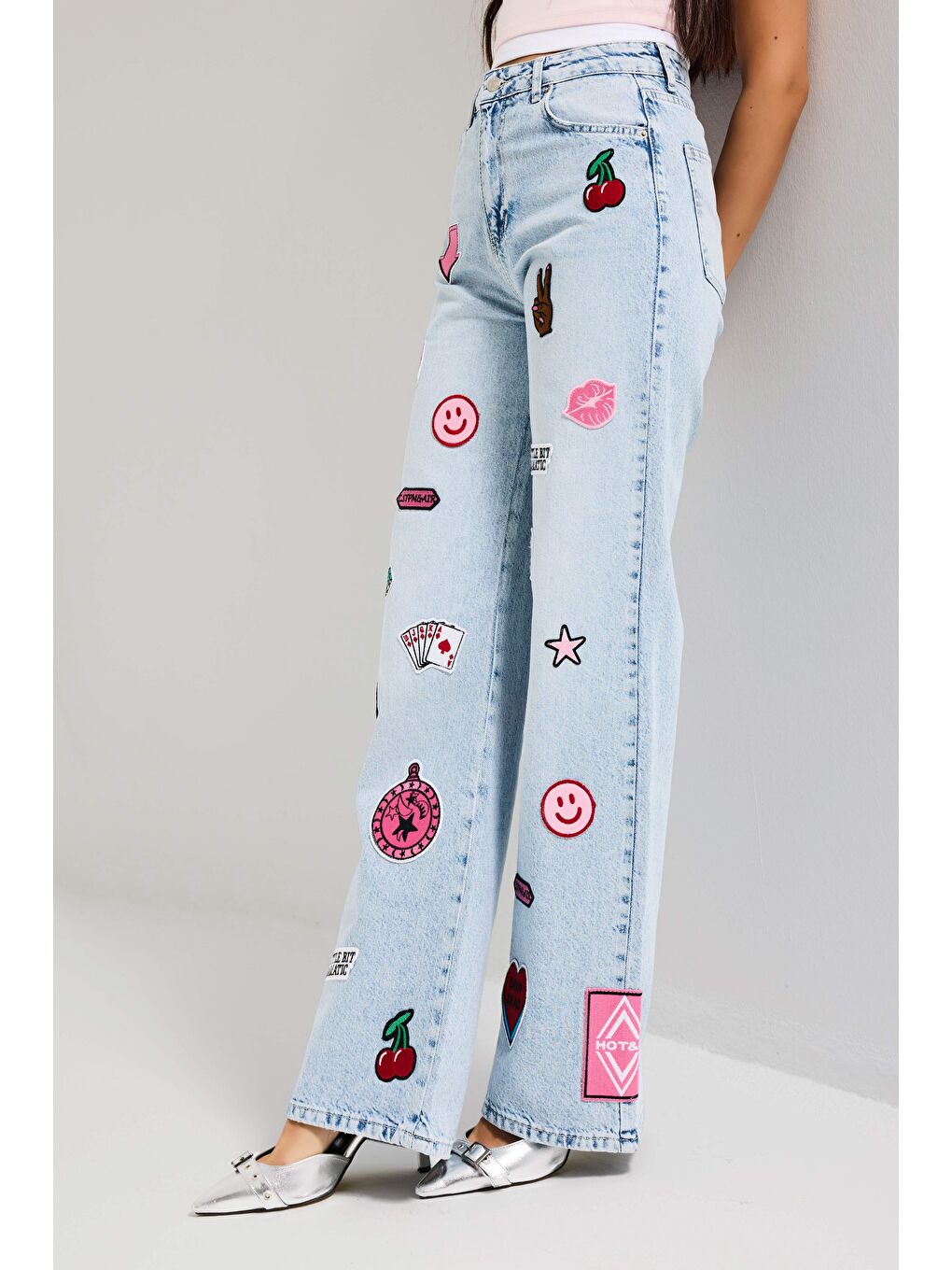 Mavi Kadın Ice 4s6-27 Straight Fit Logo ve Nakışlı Özel Tasarım Denim Jean-5
