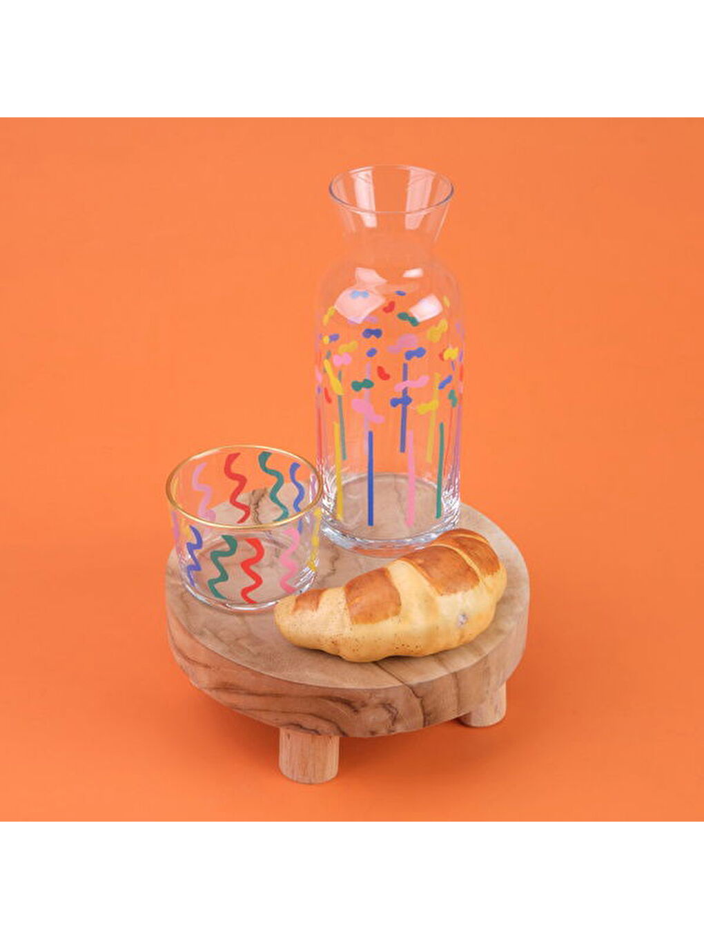 Karışık Functional Basic Bardaklı Sürahi - Renkli - 700 ml-1