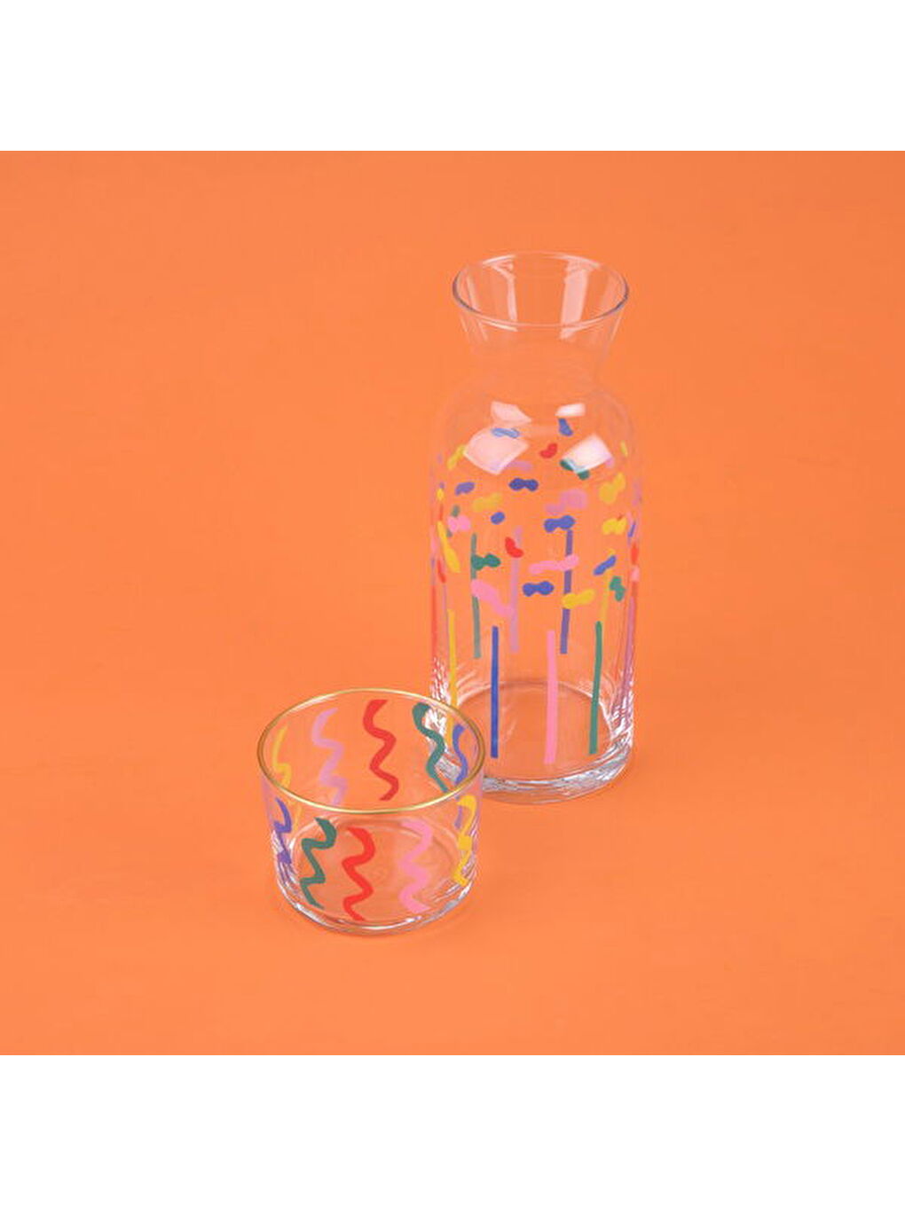 Karışık Functional Basic Bardaklı Sürahi - Renkli - 700 ml-2