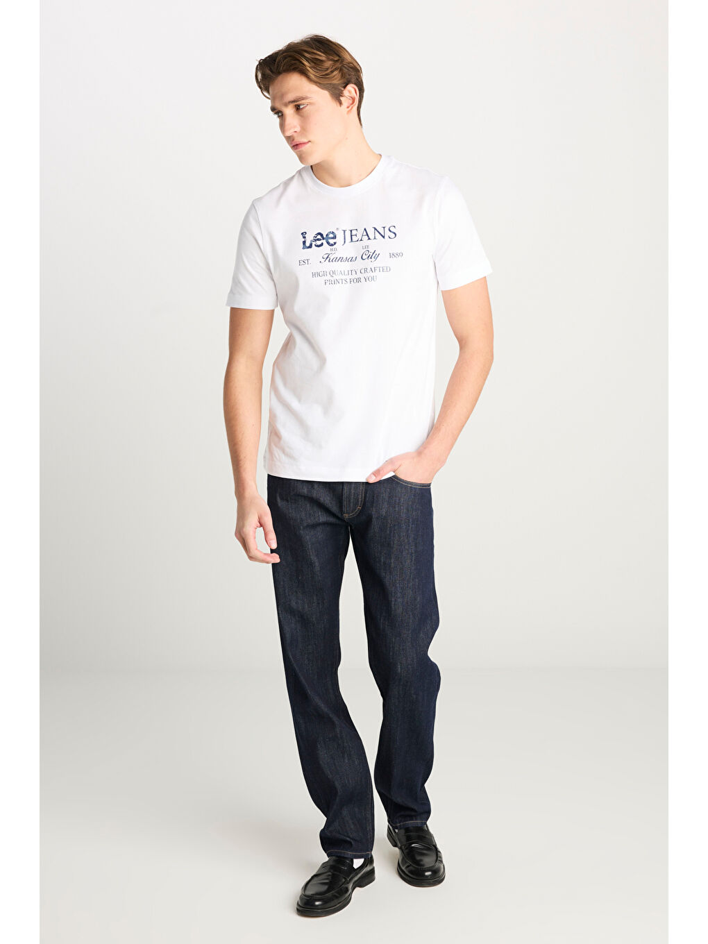 %100 Pamuk Relaxed Fit Geniş Kesim Normal Bel 101Z Lacivert Denim Jean Pantolon-1