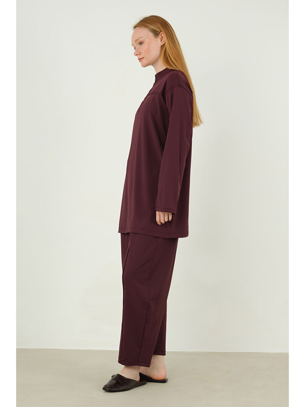 Roba Detaylı Sweat Mürdüm-2