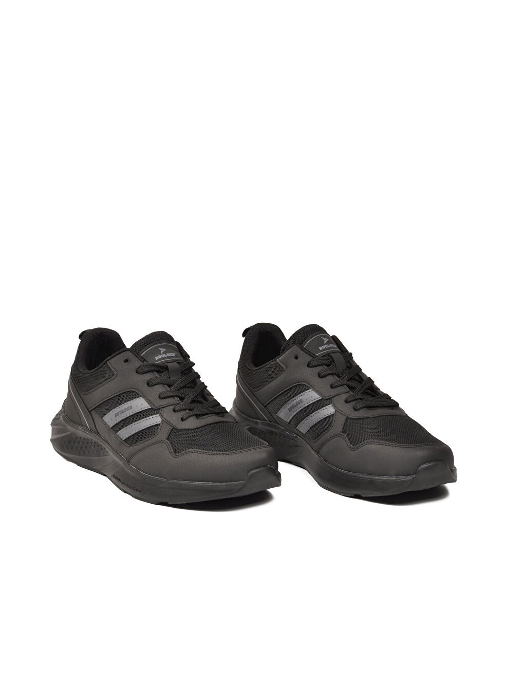 Siyah Füme Fileli Hafif Büyük Numara Erkek Spor Ayakkabı 1548 M-2