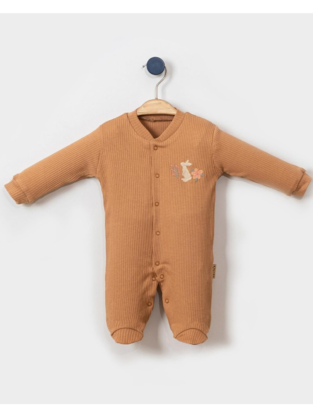 Yeşil Kız Bebek Tavşan Detaylı Tulum-3