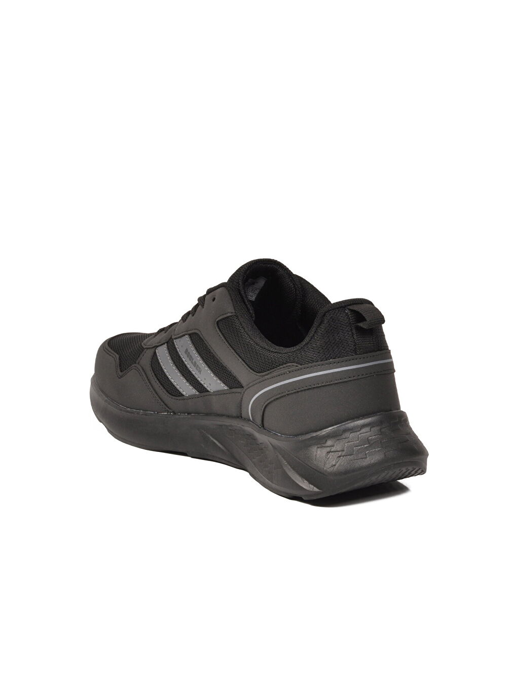 Siyah Füme Fileli Hafif Büyük Numara Erkek Spor Ayakkabı 1548 M-3