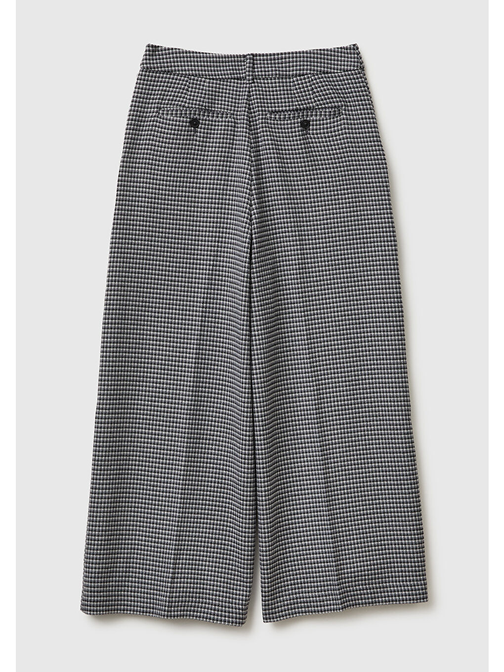 Kadın Koyu Gri Viskoz Karışımlı Fermuarlı Arka Bel Bandı Lastikli Pantolon-3