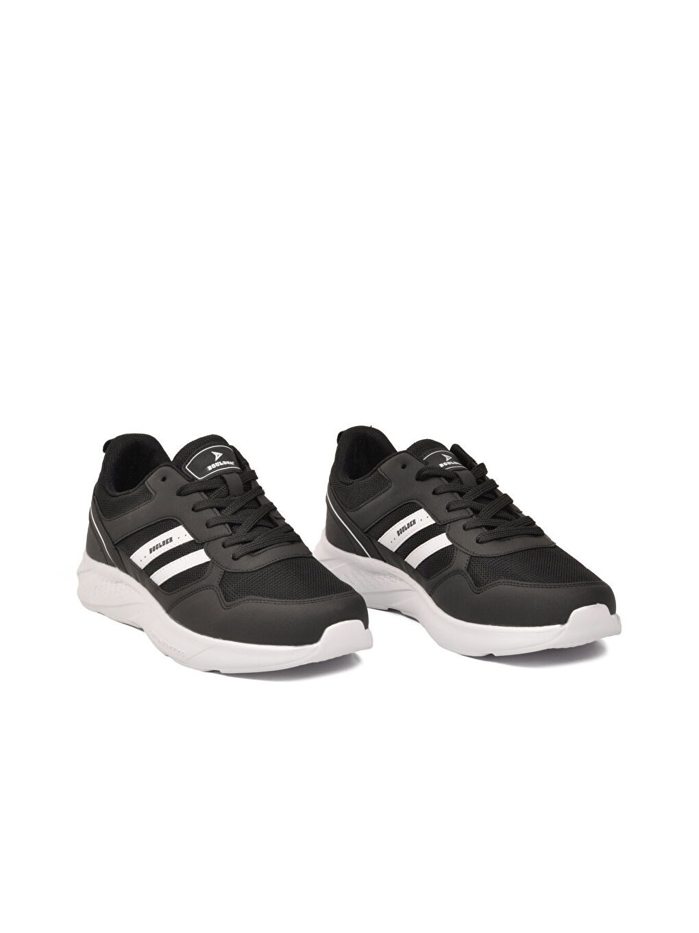 Siyah Beyaz Fileli Hafif Büyük Numara Erkek Spor Ayakkabı 1548 M-2