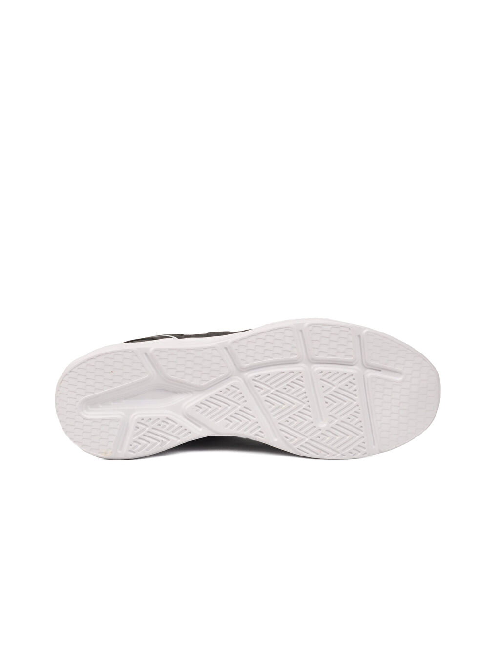 Siyah Beyaz Fileli Hafif Büyük Numara Erkek Spor Ayakkabı 1548 M-4