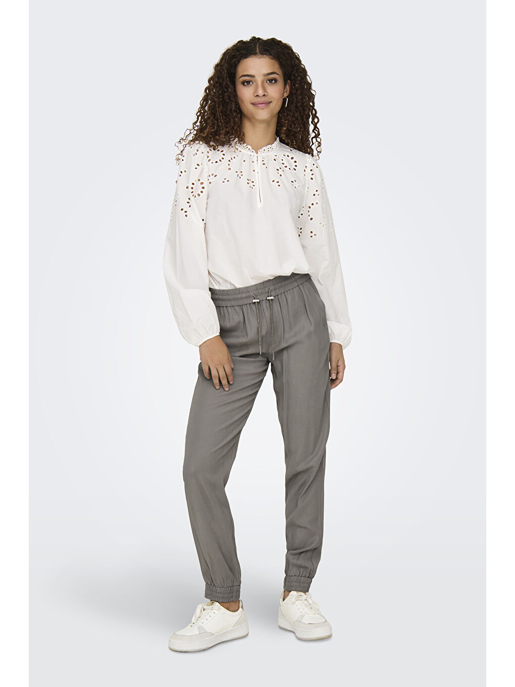 Bej Onlkelda Regular Fit Cepli Kadın Pantolon 15203946