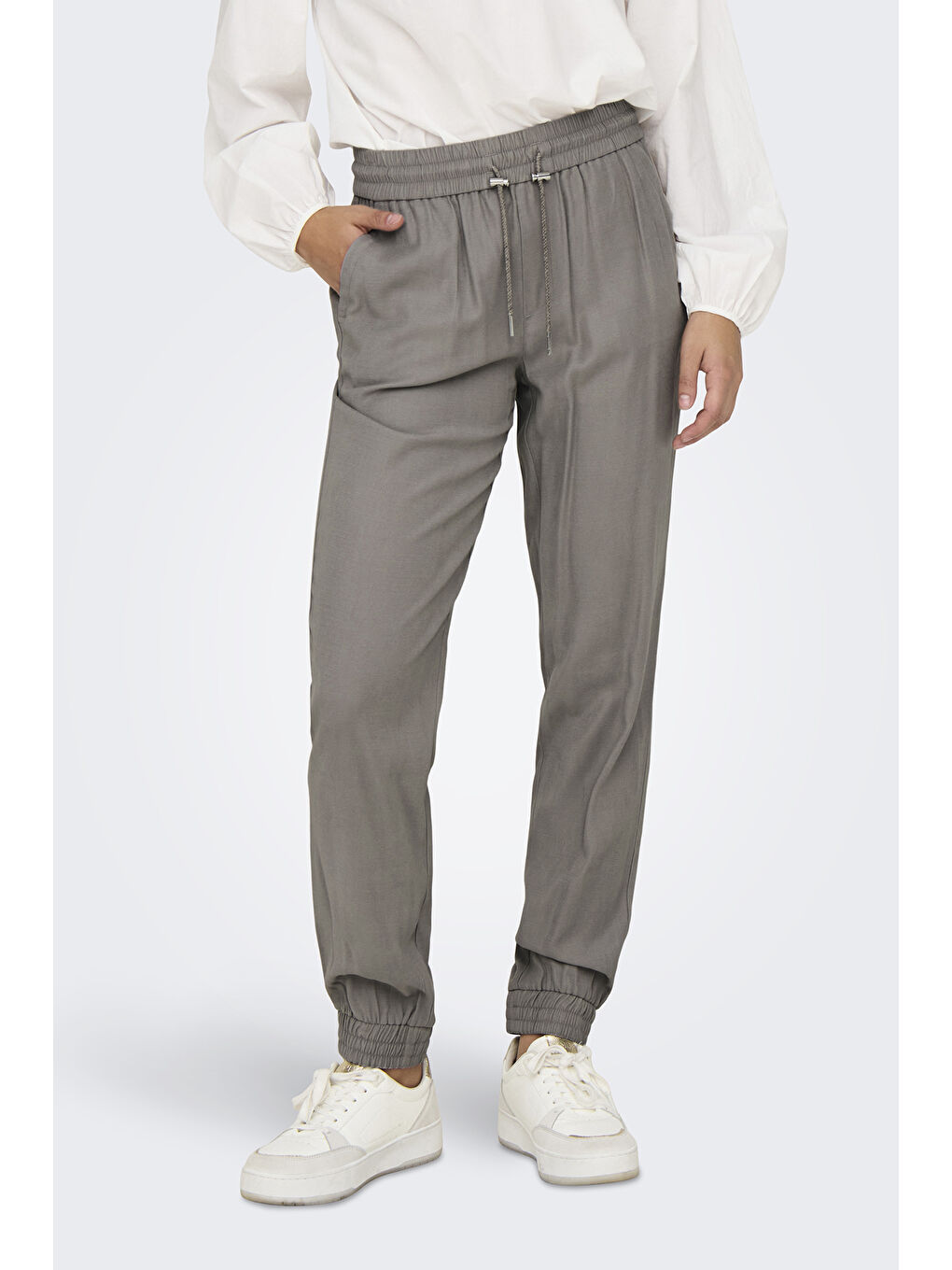 Bej Onlkelda Regular Fit Cepli Kadın Pantolon 15203946-1