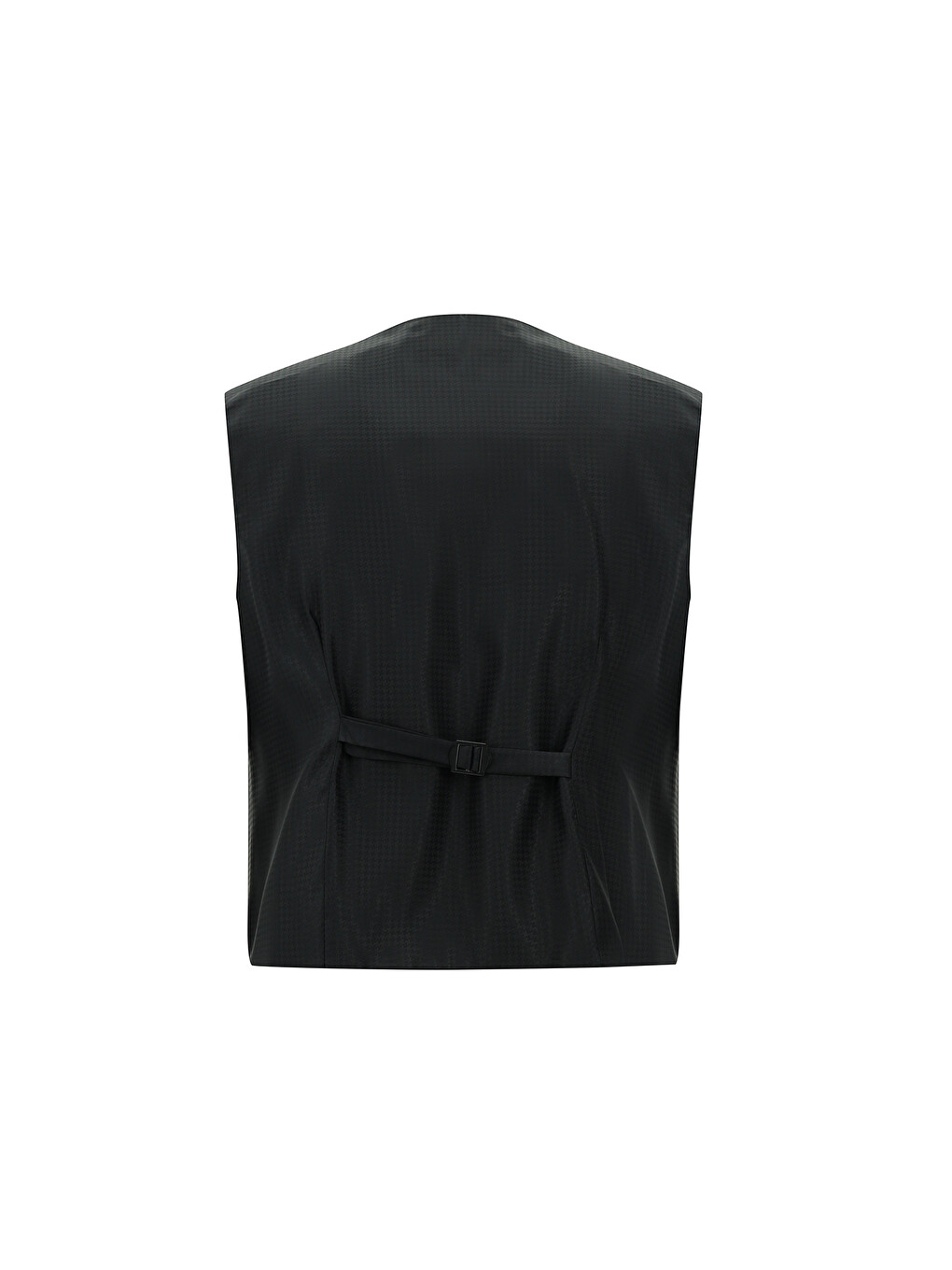 Lacivert Slim Fit Dar Kesim Mono Yaka Yelekli Smokin & Damatlık-4