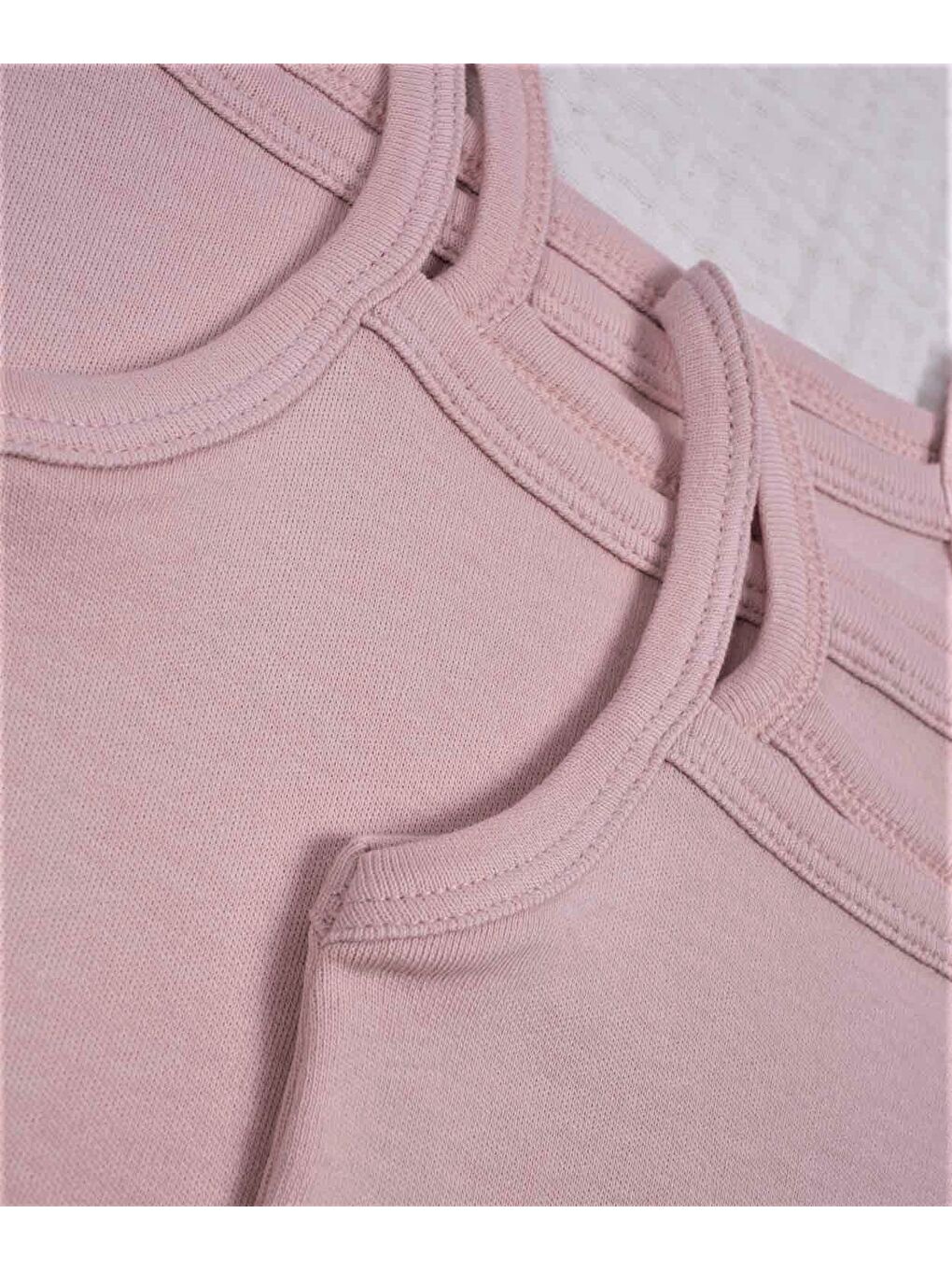 Pembe İp Askılı Kız Atlet Üçlü Pudra-1