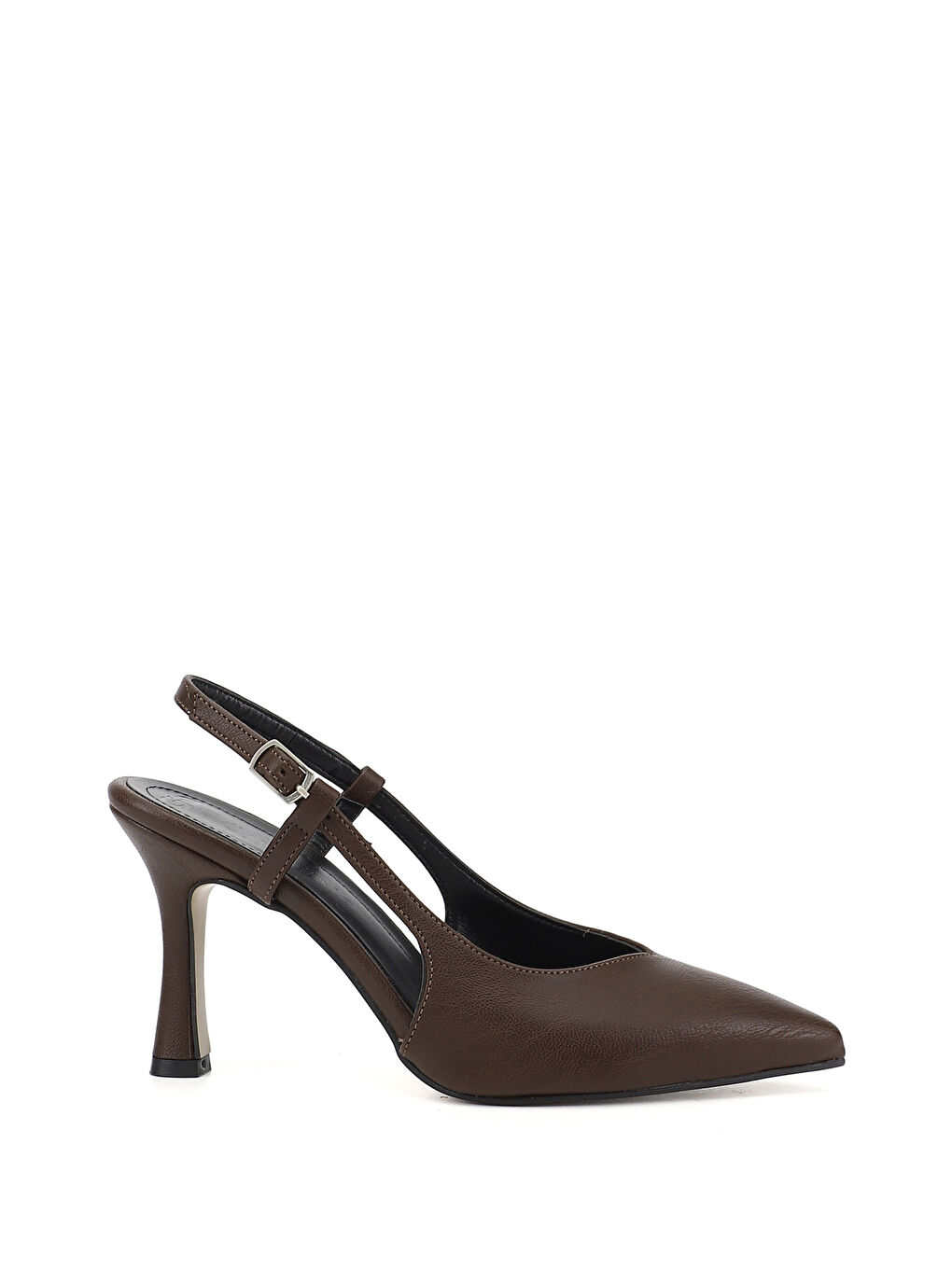 Kahverengi Kadın KAHVERENGİ İnce Topuklu Arkası Açık Ayakkabı
